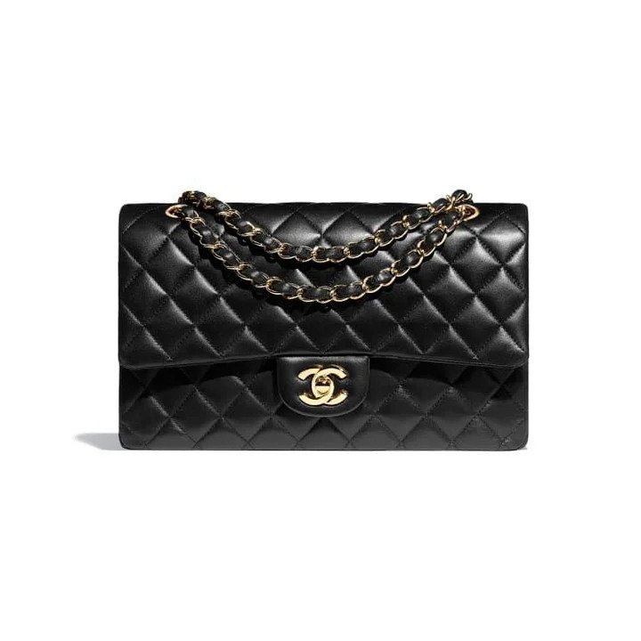 Chanel Black Lambskin Classic Handbag